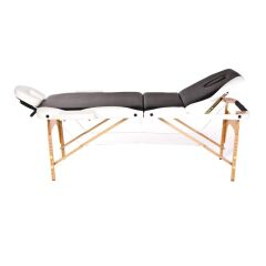 Comfort Plus Ahşap Masaj Masası İthal 305-Siyah Beyaz