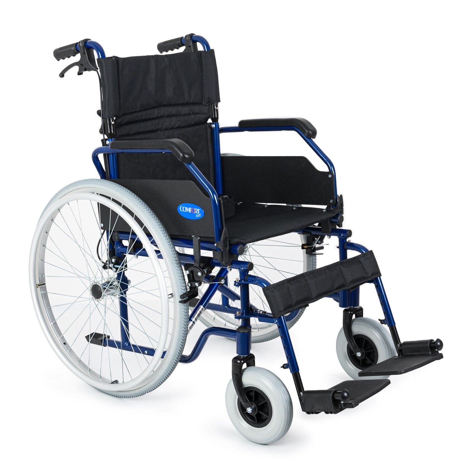 DM-321 45 cm Lacivert Hafif Alüminyum Tekerlekli Sandalye