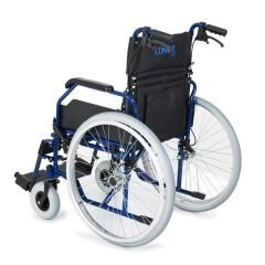 DM-321 45 cm Lacivert Hafif Alüminyum Tekerlekli Sandalye
