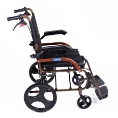 GK863LABJ-12 Jet Black Transfer Alüminyum Tekerlekli Sandalye