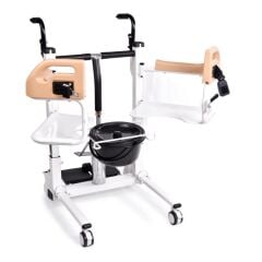 Comfort Plus DM-160 Tuvaletli Tekerlekli Sandalye (MANUEL) Ayak Pedallı hasta taşıma lifti