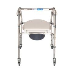 Comfort Plus DM-696 Tekerlekli Kovalı Komot banyo klozet hasta tuvalet sandalyesi