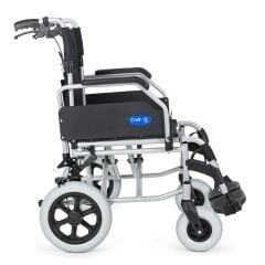 DM-337 40cm Silver Alüminyum Özellikli Transfer Tekerlekli Sandalye