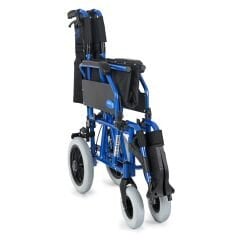 DM-337 45cm Mavi Alüminyum Özellikli Transfer Tekerlekli Sandalye