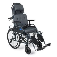 PHW954LGC-46 Lux Alüminyum Özellikli Tekerlekli Sandalye (Baş,Boyun Destekli)Baldır Destekli Ayaklar