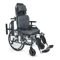 PHW954LGC-46 Lux Alüminyum Özellikli Tekerlekli Sandalye (Baş,Boyun Destekli)Baldır Destekli Ayaklar