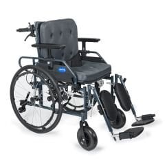 PHW954LGC-46 Lux Alüminyum Özellikli Tekerlekli Sandalye (Baş,Boyun Destekli)Baldır Destekli Ayaklar
