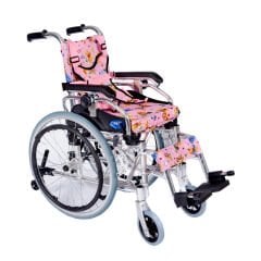 KY980LQ-30 Alüminyum Pediatrik Özellikli Tekerlekli Sandalye Pembe