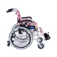 KY980LQ-30 Alüminyum Pediatrik Özellikli Tekerlekli Sandalye Pembe