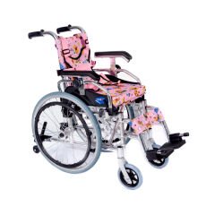 KY980LQ-30 Alüminyum Pediatrik Özellikli Tekerlekli Sandalye Pembe