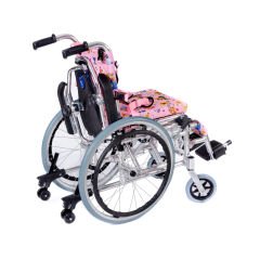 KY980LQ-30 Alüminyum Pediatrik Özellikli Tekerlekli Sandalye Pembe