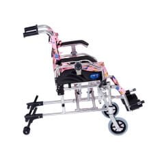 KY980LQ-30 Alüminyum Pediatrik Özellikli Tekerlekli Sandalye Pembe