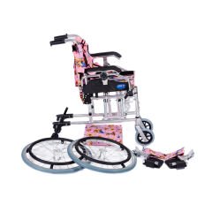 KY980LQ-30 Alüminyum Pediatrik Özellikli Tekerlekli Sandalye Pembe