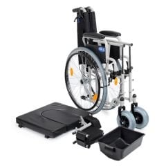 DM-550 50cm Tuvalet WC Özellikli Tekerlekli Sandalye