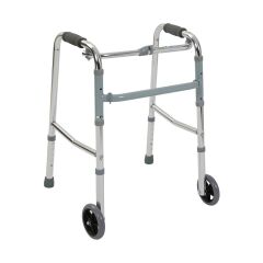PR-443 Pediatrik Alüminyum Tekerlekli Walker Çocuk Yürüteci | Katlanabilir, Hareketli ve Boy Ayarlı | TAGESAN