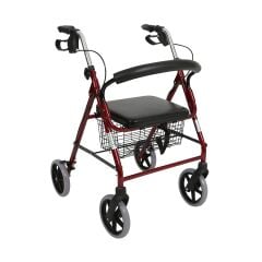 PR-881 Alüminyum Walker Rollator Tekerlekli Walker Yürüteç | Oturaklı, Frenli, Sepetli ve Katlanabilir TAGESAN