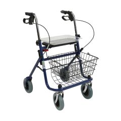 PR-882 Alüminyum Rollator Tekerlekli Rollator Walker| Oturaklı, Frenli, Sepetli, Katlanabilir 8 İnç Tekerlekli Yürüteç | TAGESAN