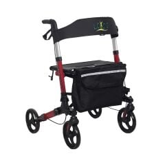 PR-890 Alüminyum Lüks Rollator Tekerlekli Walker | 136 Kg, Oturaklı, Frenli, Sepetli ve Katlanabilir | TAGESAN