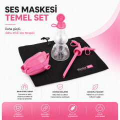 Ses Terapisi ve Vokal Egzersiz Ekipmanı | doctorVOX Ses Maskesi Temel Set Pembe