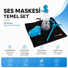 Ses Terapisi ve Vokal Egzersiz Ekipmanı | doctorVOX Ses Maskesi Temel Set Turkuaz