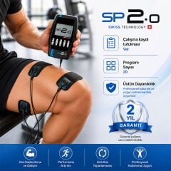 Compex SP 2.0 Kas Geliştirme, Masaj ve Elektrostimülasyon Cihazı | TENS & EMS | 20 Programlı