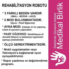 Syrebo Oyunlu El Rehabilitasyon Robotu C11 Sağ Eldiven XS S M L XL BEDEN VAR.