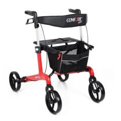 Comfort Plus Spırıt X4 tekerlekli wolker lüx Rolatör Yürüteç Kırmızı