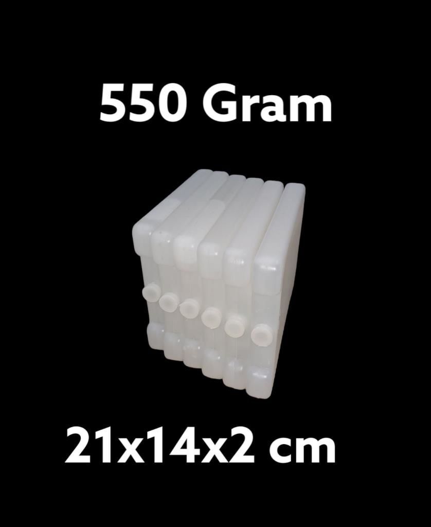 550 Gram Jelli Buz Aküsü - 6 adet - 21x14x2 cm