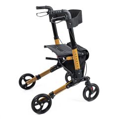 9102 4 Tekerlekli Oturaklı Yürüteç / Comfort Rollator Frenli Lüx Rollatör
