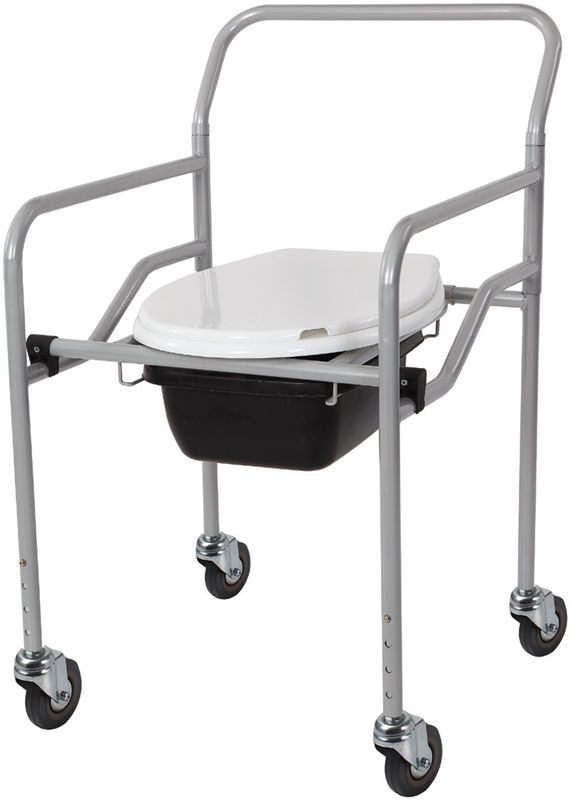 TAGESAN Katlanır Tekerlekli Banyo Tuvalet Sandalyesi